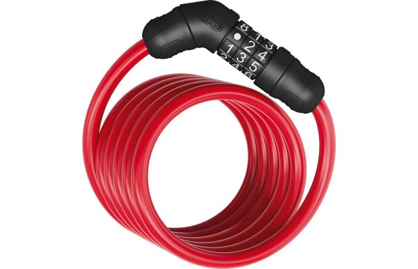 Abus Spiralkabelschloss Zahlencode Star 4508C/150 - red