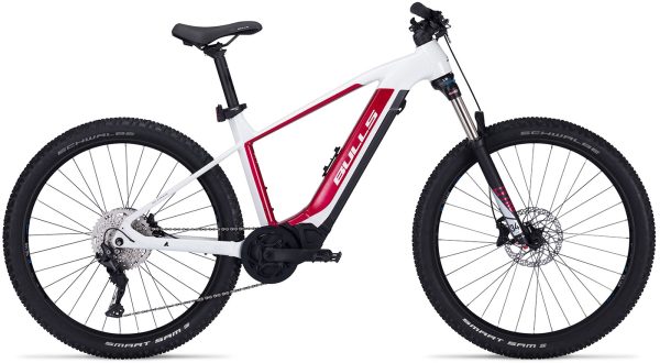 BULLS E-Stream EVA 1 27.5 - 27.5 Zoll 740Wh 10K Diamant - metallic off-white/rouge red/black matt