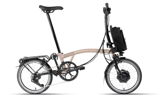 Brompton C-Line Electric - 12 Speed - Typ H- 16 Zoll 300Wh 12K Faltrad - Dune Sand