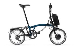 Brompton C-Line Electric - 12 Speed - Typ H - 16 Zoll 300Wh 12K Faltrad - Ocean Blue