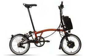 Brompton C-Line Electric Explore - Typ M - 16 Zoll 300Wh 6N Faltrad - Flame Lacquer