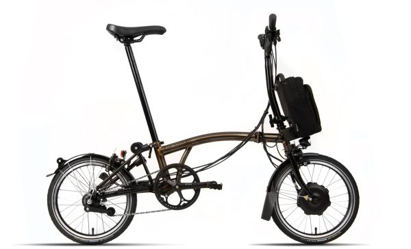 Brompton C-Line Electric Explore - Typ M - 16 Zoll 300Wh 6N Faltrad - Gloss Black Lacquer