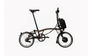 Brompton C-Line Electric Urban 4-speed - Typ H- 16 Zoll 300Wh 4K Faltrad - Black Lacquer