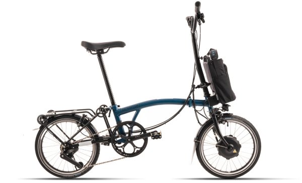 Brompton C-Line Electric Urban 4-speed - Typ H - 16 Zoll 300Wh 4K Faltrad - Ocean Blue