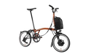 Brompton P-Line Electric Urban 4-speed - Typ H- 16 Zoll 300Wh 4K Faltrad - Flame Lacquer