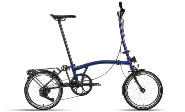 Brompton P-Line Explore - Typ H - 16 Zoll 12K Faltrad + Toolkit - Bolt Blue Lacquer