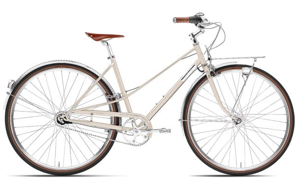 Creme Cycles Caferacer Lady Doppio - 28 Zoll 7N Trapez - Silver Champagne