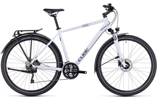 Cube Nature Pro Allroad - 28 Zoll 30K Diamant - frostwhite´n´grey