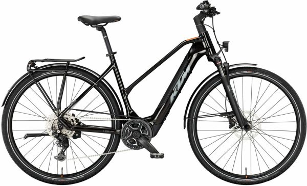 KTM MACINA SPORT SX 20 - 28 Zoll 400Wh 9K Trapez - flaming black (grey+orange)