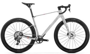 Mondraker ARID CARBON RR - 28 Zoll 12K Diamant - Bunker Grey Fog Grey Flame Red