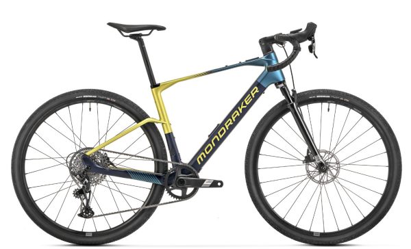 Mondraker DUSTY R - 28 Zoll 350Wh 12K Diamant - Blau Gelb Grün