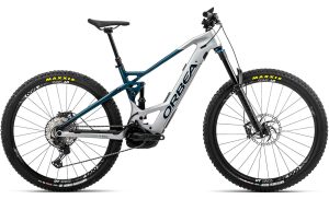 Orbea WILD FS M10 - 29 Zoll 625Wh 12K Fully - Stone Silver - Jade Green Carbon