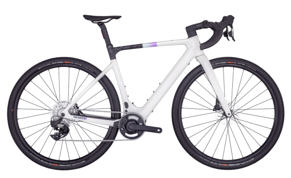 Scott Contessa Solace Gravel eRIDE 15 - 28 Zoll 360Wh 12K Diamant - Beluga Grey/Terrazzo Black