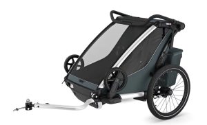 Thule Chariot Cross 2 double - Fahrradanhänger - Dark Slate