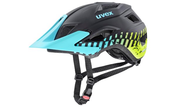 Uvex access - black-aqua-lime matt